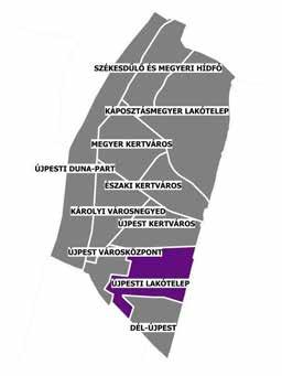 . Újpesti lakótelep Újpest déli részén, a Görgey Artúr utca Budapest-Vác vasútvonal Tél utca Pozsonyi utca Dugonics utca (Budapest-Esztergom vasútvonal) Mártírok útja Aradi utca Árpád út István utca