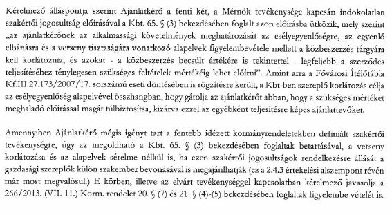 kivitelező ellenőrzését irányítja, így ennek a személynek mind a beruházás megvalósításához (SZB), mind pedig az adott szakági területhez értenie kell. Az M2.