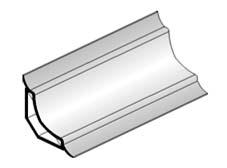 Szállítási hossz: 250 cm; nagykereskedelmi csomagolási egység 10 szál PVC Szín HUF/fm HUF/fm HUF/fm (01) Fehér PE 101 372 PE 201 552 PE 301 272