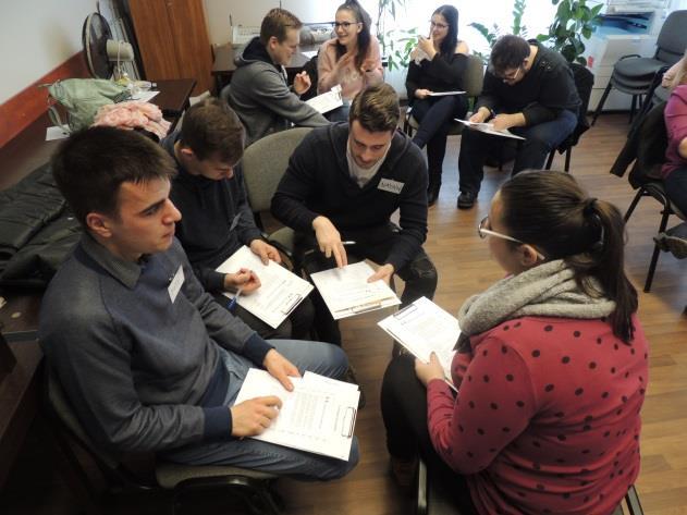 Civilek a Fiatalokért Egyesület által szervezett képzés, márciusi workshopok 2018