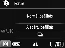 2 Portrékészítés A <2> (Portré) mód életlenné teszi a hátteret a fotóalany kiemelése érdekében. Egyúttal jobban lágyítja a bőrszínárnyalatokat és a haj megjelenését.