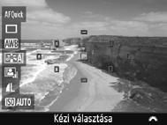 Kilenc (automatikusan választott) AF-ponttal fókuszálhat. Ki is jelölhet egyetlen AF-pontot a fókuszáláshoz.