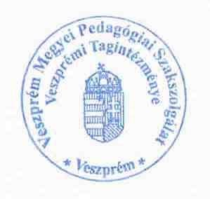 Körbélyegző: Veszprém Megyei Pedagógiai Szakszolgálat Veszprémi Tagintézménye Az intézményi bélyegzők használatára