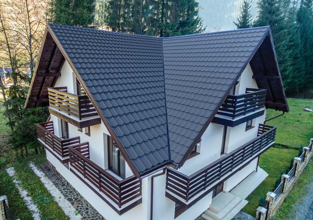 Cserepeslemez CSEREPESLEMEZ A lemezeket egymás között 4,8 x 19 mm-es önfúrós csavarokkal rögzítjük.