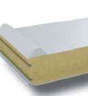 Homlokzati panelek PWS-W 100 mm Keresztmetszet etőpanelek PWD-W 100 mm