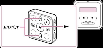 A lejátszás sebességének beállítása a DPC (Digital Pitch Control) funkció A lejátszás sebességét 0,25-szörös és 3,00-szeres érték között állíthatja.