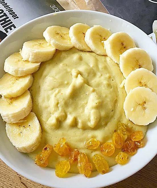 Szafi Free vegán proteines zabpuding gluténmentes, tejmentes, szójamentes, hozzáadott cukortól mentes, zsírszegény A zabpuding hátoldalán lévő leírás szerint készül: keverjük ki jó alaposan a