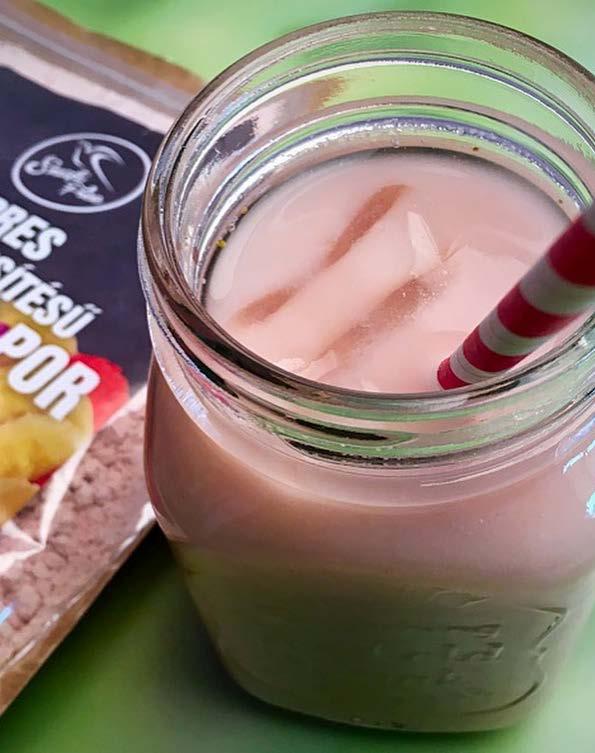 Tejmentes vaníliás/csokis/ epres-banános shake gluténmentes, hozzáadott cukortól mentes, szójamentes, vegán A zabpudingot, édesítőt és hideg növényi tejhelyettesítőt keverjük el jó alaposan, majd