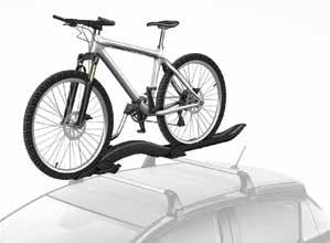 Hátsó kerékpártartók Tetőre szerelhető kerékpártartó A Toyota 1 vagy 2 kerékpár biztonságos szállításához többféle hátsó kerékpártartót kínál.