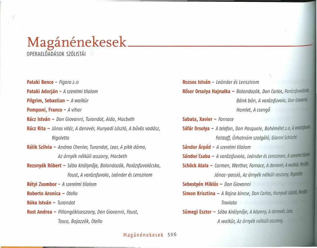 ~agánénekesek OPERAElŐADÁSOK SZÓlISTÁl _ Pataki Bence - Figara 2.