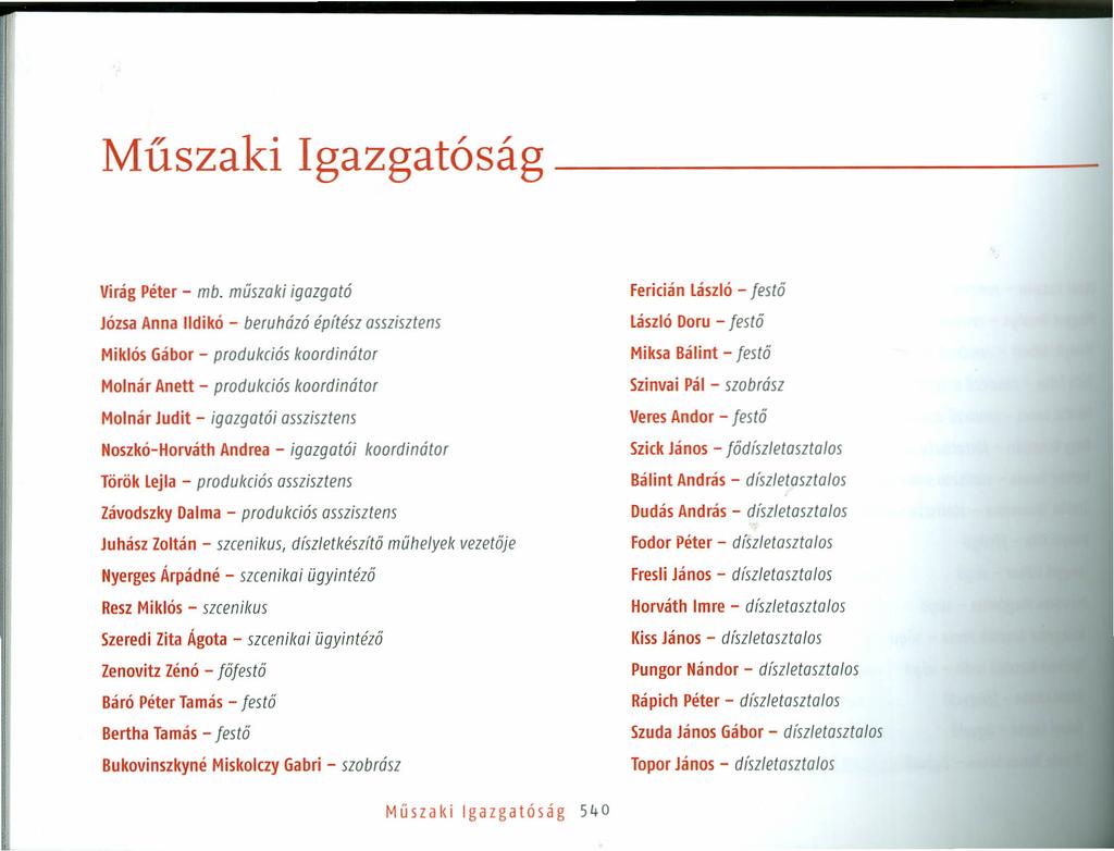 Műszaki Igazgatóság _ Virág Péter - mb.