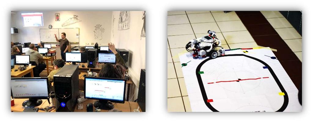 Lego Mindstorms EV3 robotok beszerzése a tagintézményeknek (2-3 db/intézmény) (2017/2018. tanév) Tanárok felkészítése robotprogramozásra (2 tanár/intézmény) (2018.