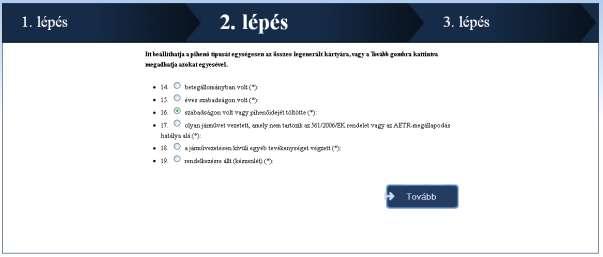 Ezt követően az AETRControl rendszer előállítja a vezetői kártya és a