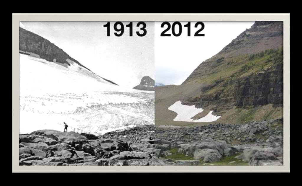 2. A gleccserek olvadása A globális felmelegedés következtében olvadnak a gleccserek. Az elmúlt egy évszázadban kétszer olyan gyorsan olvadt a jég, mint az elmúlt 9500 évben bármikor.