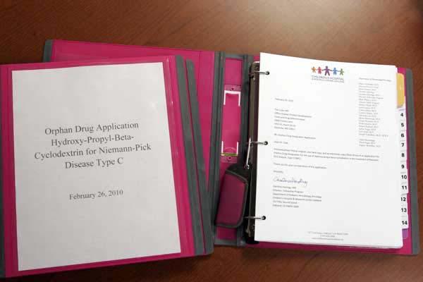 HPBCD orphan drug státus beadvány
