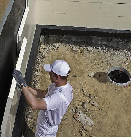 40-60 cm-es magasságig tart - szintén olyan hőszigetelő anyagra van szükség, ami bírja a téli fagyhatásokat, a talajból felszivárgó nedvességet és az egyéb mechanikai igénybevételeket, ezen felül