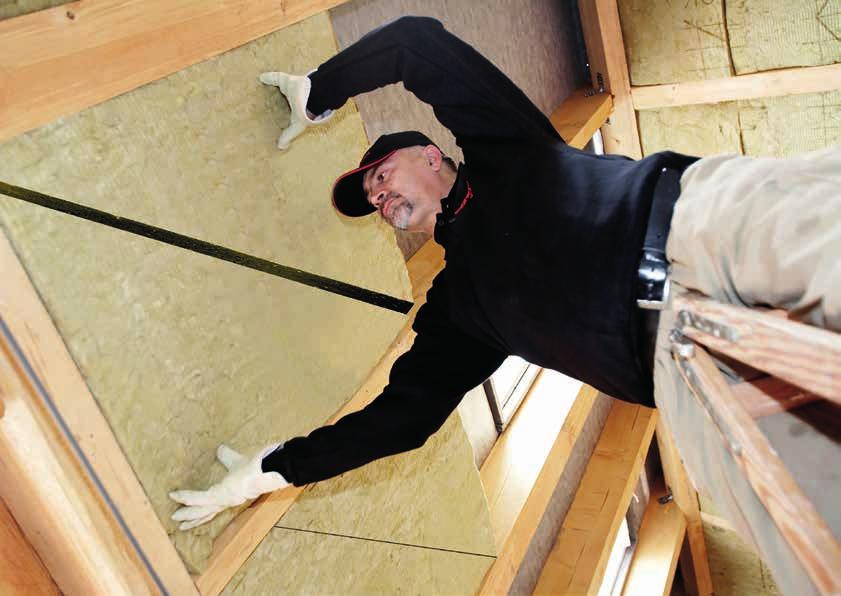 ROCKWOOL kőzetgyapot hőszigetelés - A DELTAROCK ÉKLEMEZ Egy tetőtér