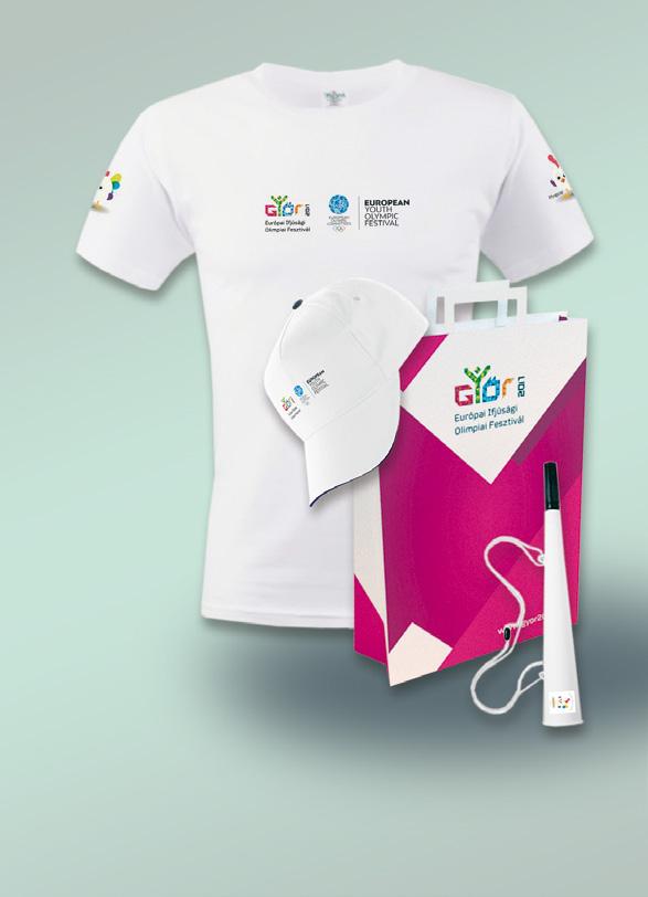 Látogatóközpontban minden nap 9-21 óráig. Hugoo Webshop: www.shop.gyor.eu Look for the official fan products of EYOF during the festival!