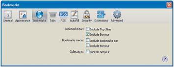 » Megjelenik a DS3800W készülék Magyar 2 Jelölje be az Include Bonjour Bookmarks