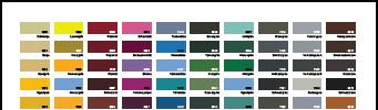 Ral Classic színek tájékoztató táblázata Akár egy nyomtatványon akár egy