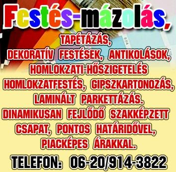 Tel.: 06-20/4381-856 Harkány belvárosában (a Kossuth L. utcában) 24 m2-es garzonlakás kis rezsivel, kitűnő állapotban eladó. I.ár: 7,5 millió Ft. Tel.