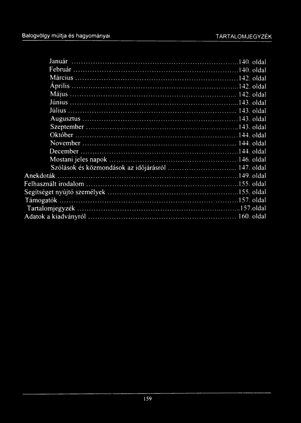 ..146. oldal Szólások és közmondások az időjárásról... 147. oldal Anekdoták...149. oldal Felhasznált irodalom...155.