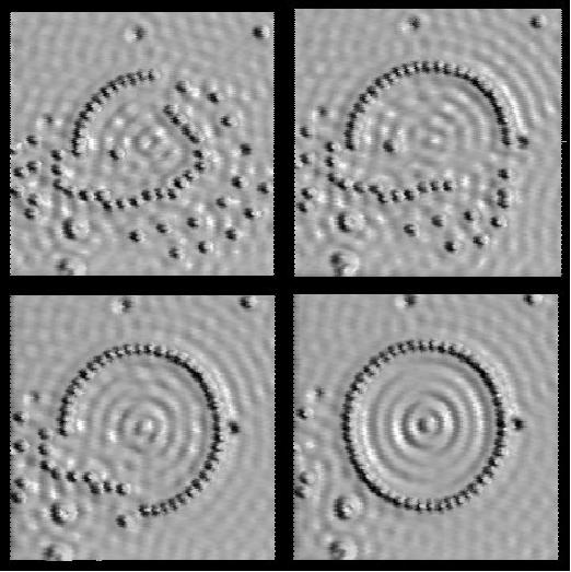 Pásztázó alagútmikroszkóp Atomok mozgatása: Cserti