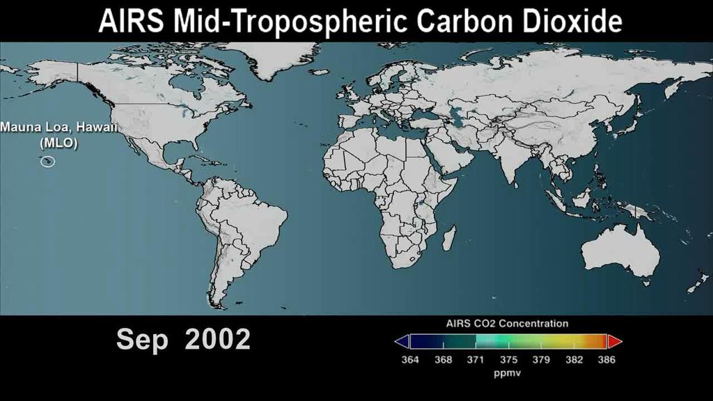 CO 2 MÉRÉSEK - AIRS A film elindul magától,