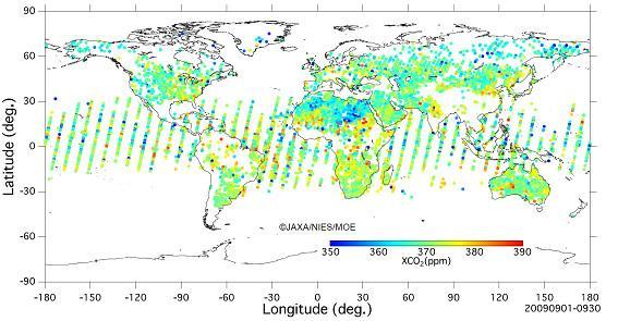 GOSAT (GREENHOUSE GASES OBSERVING SATELLITE) - IBUKI 2009.