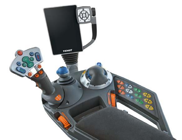 A FENDT KEZELÉSI KONCEPCIÓ Fendt 700 Vario Power/PowerPlus változat Fendt 700 Vario Profi/ProfiPlus. Multifunkiós joystik (néy irányba mozatható) külön vezérlőombokkal a 3. és 4.