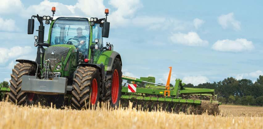 érvek A Fendt 700 Vario teljes futóműve tökéletes az iényes munkák vézéséhez és a yors szállításhoz.