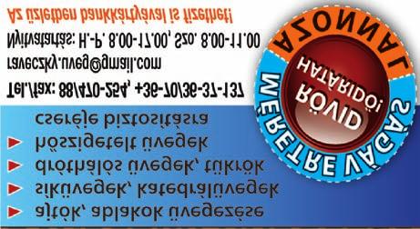 GÁSPÁR ZSUZSANNA SZEMÉSZ SZAKORVOS Bejelentkezés: 06-70/883-7212 Az akció komplett