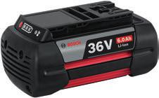 GBA 36V 6,0 Ah Professional akkumulátor Kiemelkedő üzemidő a magas 6,0 Ah-s kapacitásnak köszönhetően, kompakt és könnyű kivitellel párosítva MIÉRT VÁLASSZAM 01 Legalább 50%-kal hosszabb üzemidő A