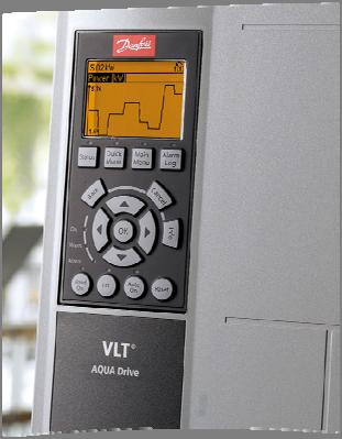 A VLT AQUA Drive frekvenciaváltó és főbb szolgáltatásai: Szárazonfutás érzékelés Altatási üzemmód Jelleggörbe végpont érzékelés / Csőtörés érzékelés Áramláskompenzáció Kezdeti/ végső rámpa