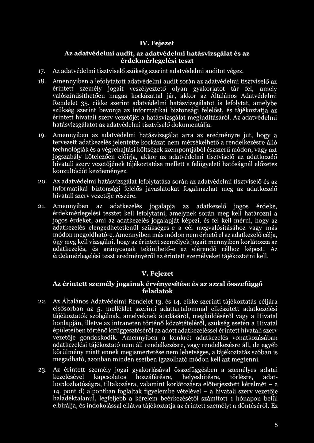 az Általános Adatvédelmi Rendelet 35.