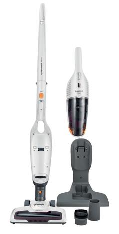 Li-Ion akku 21,6 V Portartályos - porzsák nélküli Portartály űrtartalma: 0,6 liter Vezeték nélküli működés Gumi kerekek Egyszerű tárolhatóság LED