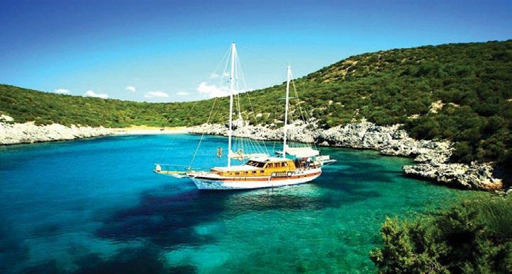 Kirándulások Marmarisból KLEOPÁTRA-SZIGET Egész napos kirándulás. A Kleopátra egy kis sziget a Gökova öbölben (Mugla, Ula partszakasz).
