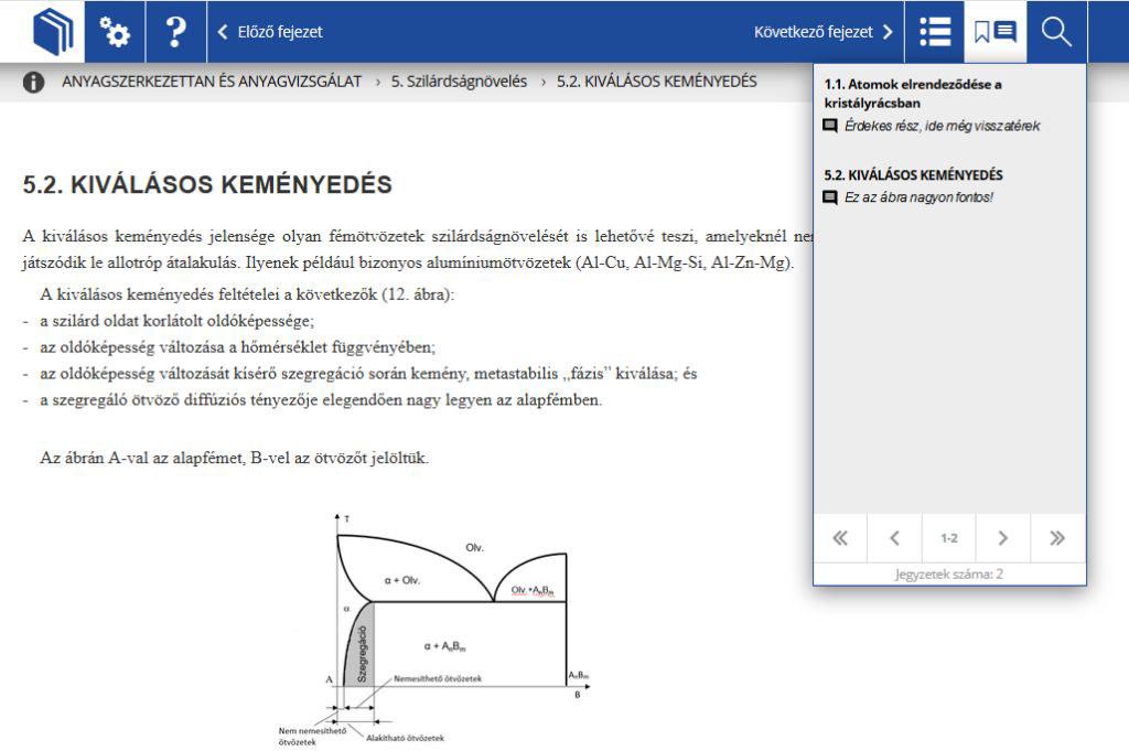 A bekezdések mellett található második kis ikon (kapocs) segítségével az általunk választott hivatkozás-formátumban menthetjük le az arra