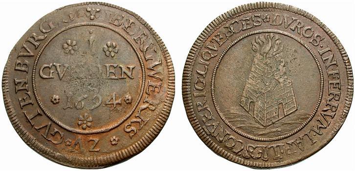 H: Gyöngykörben felirat: III / CREVZER / 1694.
