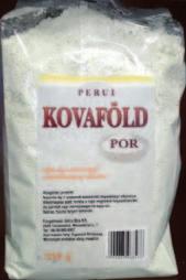Perui Kovaföld por Ásványi anyagokban, elsősorban sziliciumdioxidban