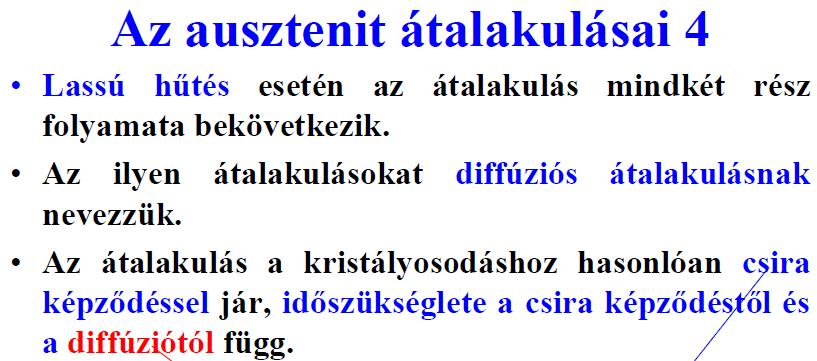 Szilárd oldatok: α-szilárd oldat=ferrit (TKK) (ferrum vas) γ-szilárd oldat=ausztenit(fkk) (W.C.