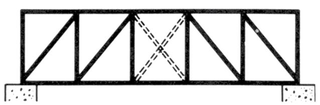 A Brown-tartós Whites híd 1869-ben épült és apróbb javítások után ma is használatos (24. ábra). Az 18. ábra A király-oszlopos tartó vázlatos rajza (Forrás: Raymond E.