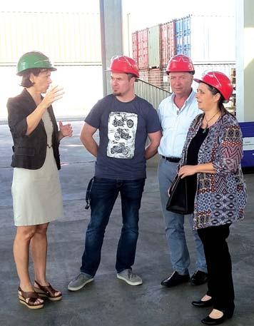A délutáni órákban Lágler Katalin ügyvezető asszony kíséretében körbejártuk a telephelyet.