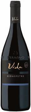 VIDA ROSÉ 2017 & C 1-3 év Szekszárd $ Kékfrankos, Pinot Noir, Kadarka Kicsit kerekebb rosé, hallatlan ízgazdagsággal Bivaly carpaccio baby spenóttal 1099,- 1395, 73 1 l: 1860,97 VIDA MERLOT 2015 & C