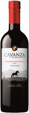 NEMZETKÖZI - ÚJVILÁG CAVANZA CHARDONNAY & 10-12 C 2-3 év Chile $ Chardonnay Gyümölcsös ízvilág elegáns citrusos és trópusi gyümölcsös jegyekkel