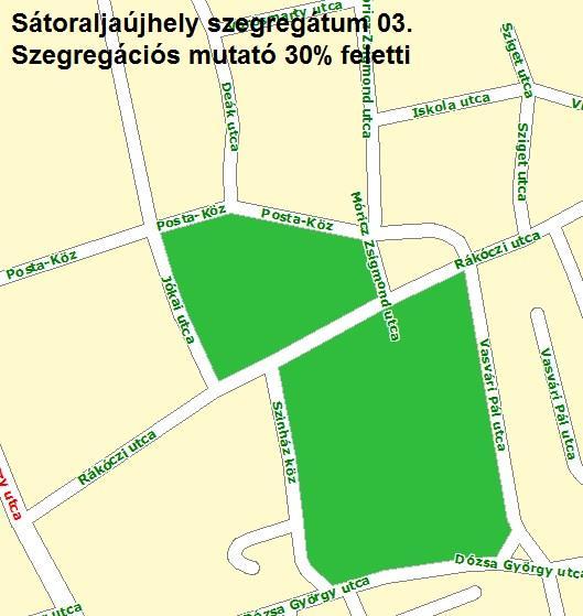 3.1.1.3. számú ábra: Sátoraljaújhely szegregátum 03.