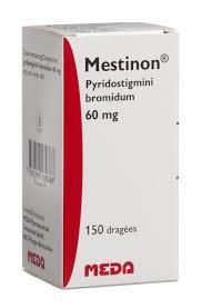 Kolinészteráz gátlás - gyorsan hat - 0-6x60 mg pyridostigmine (Mestinon), Ambenonium chlorid (Mytelase 10mg) - Dózist az egyén szükségletéhez állítani - Mellékhatás: muscarinerg: nyáladzás, hamenés,