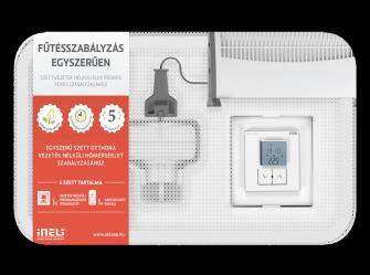 A szett 3 darab vezeték nélküli termofejet és egy intelligens RF boxot tartalmaz. A termofej továbbítja a helyiség hőmérsékletét az érintőképernyős központi egységnek.