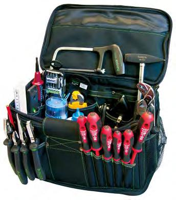Polyester erősítésű táskák Szerszámtáska TrendBox Plus Nagyon nagy méretű szerszámos táska, kényelmes hozzáférés szerszámaihoz és eszközeihez, főzseb robosztus kettős cipzárral, belül és kívül