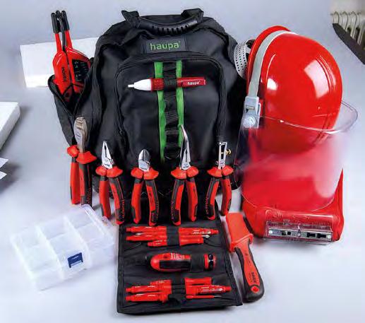 Hátizsákok 1000 V Backpack VDE Plus 1000 V Szerszámos hátizsák nem csak ipari tanulók részére, gumival erősített alsó lap, kettős keresztvarrás a nagy teherbírás érdekében, levehető vállpánt,